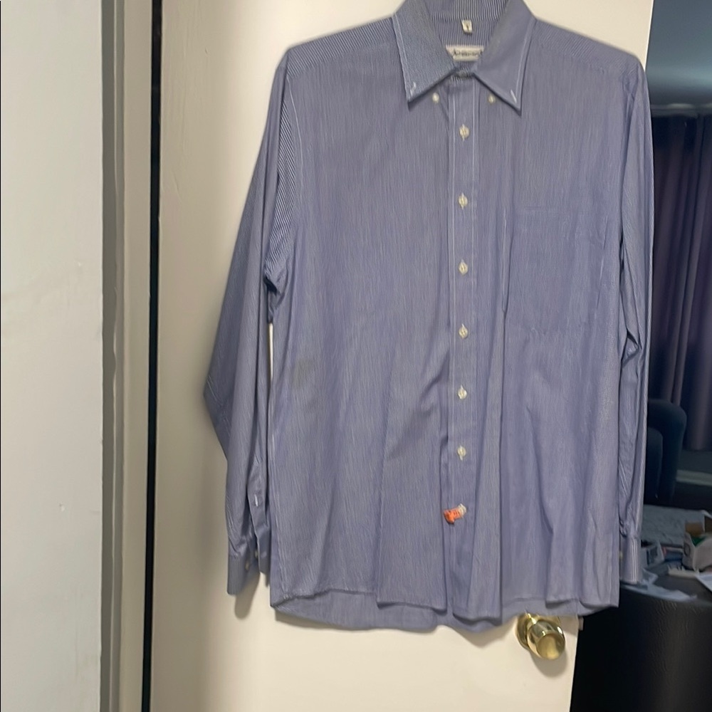 Men's Blue Striped Shirt
